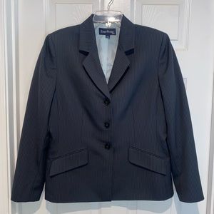 Evan Picone two piece striped suit. Size 12